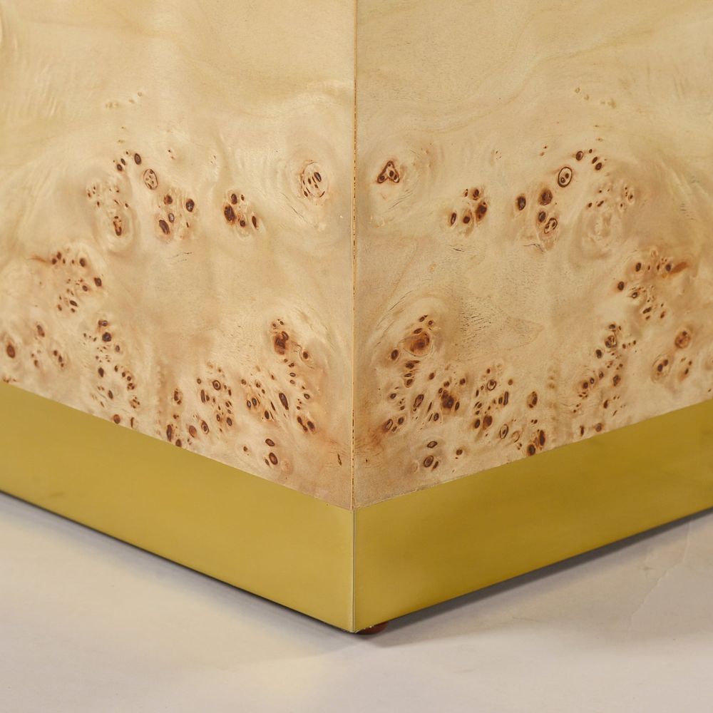 Additional view of Anaheim Coffee Table in honey beige and warm tan.