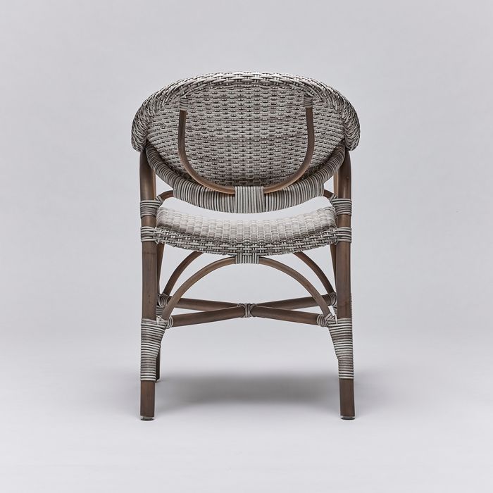 Vero Arm Chair - Grey-Interlude-INTER-149942-Dining Chairs-5-France and Son