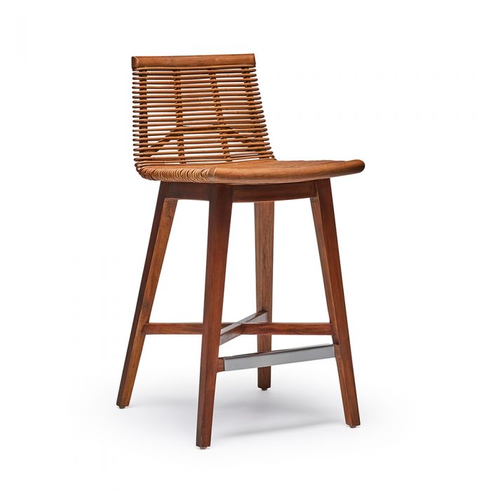 Sanibel Counter Stool-Interlude-INTER-149953-Bar StoolsAntique Brown-1-France and Son