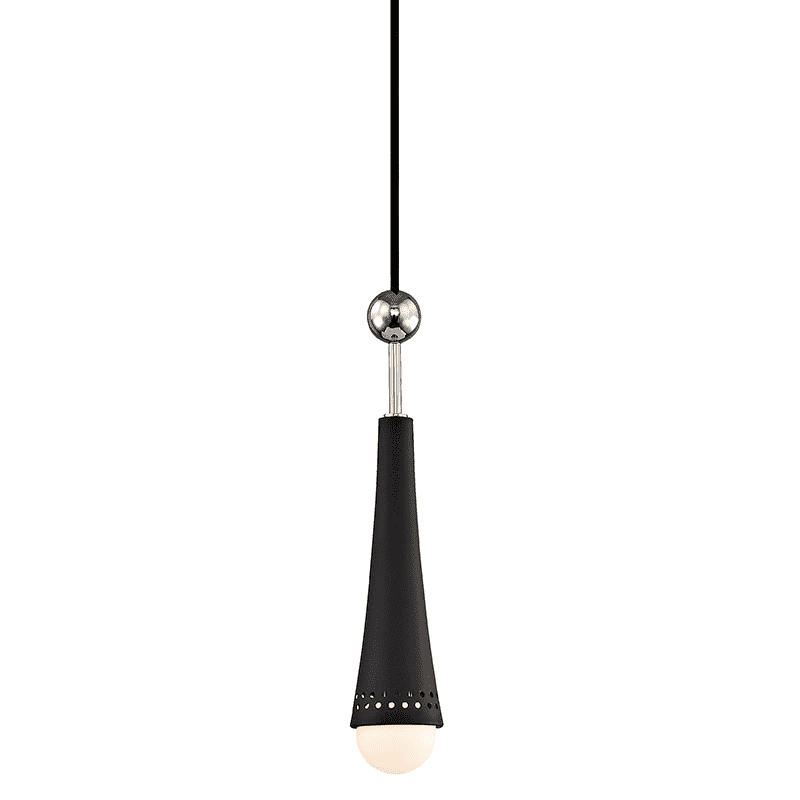 Tupelo 1 Light Pendant-Hudson Valley-HVL-2130-PN-PendantsPolished Nickel-1-France and Son