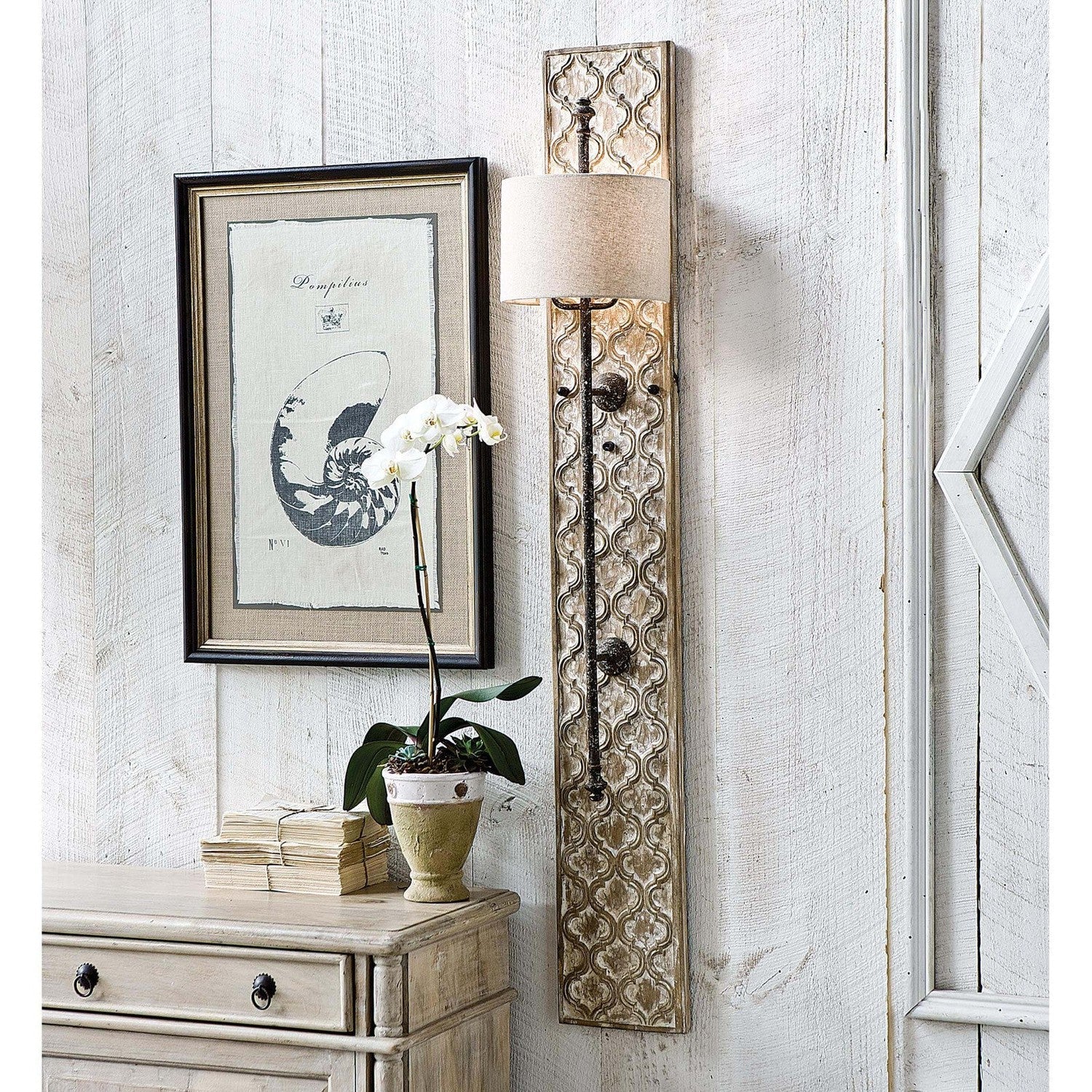 Carved Panel Sconce-Regina Andrew Design-RAD-15-1003-Outdoor Wall Sconces-2-France and Son
