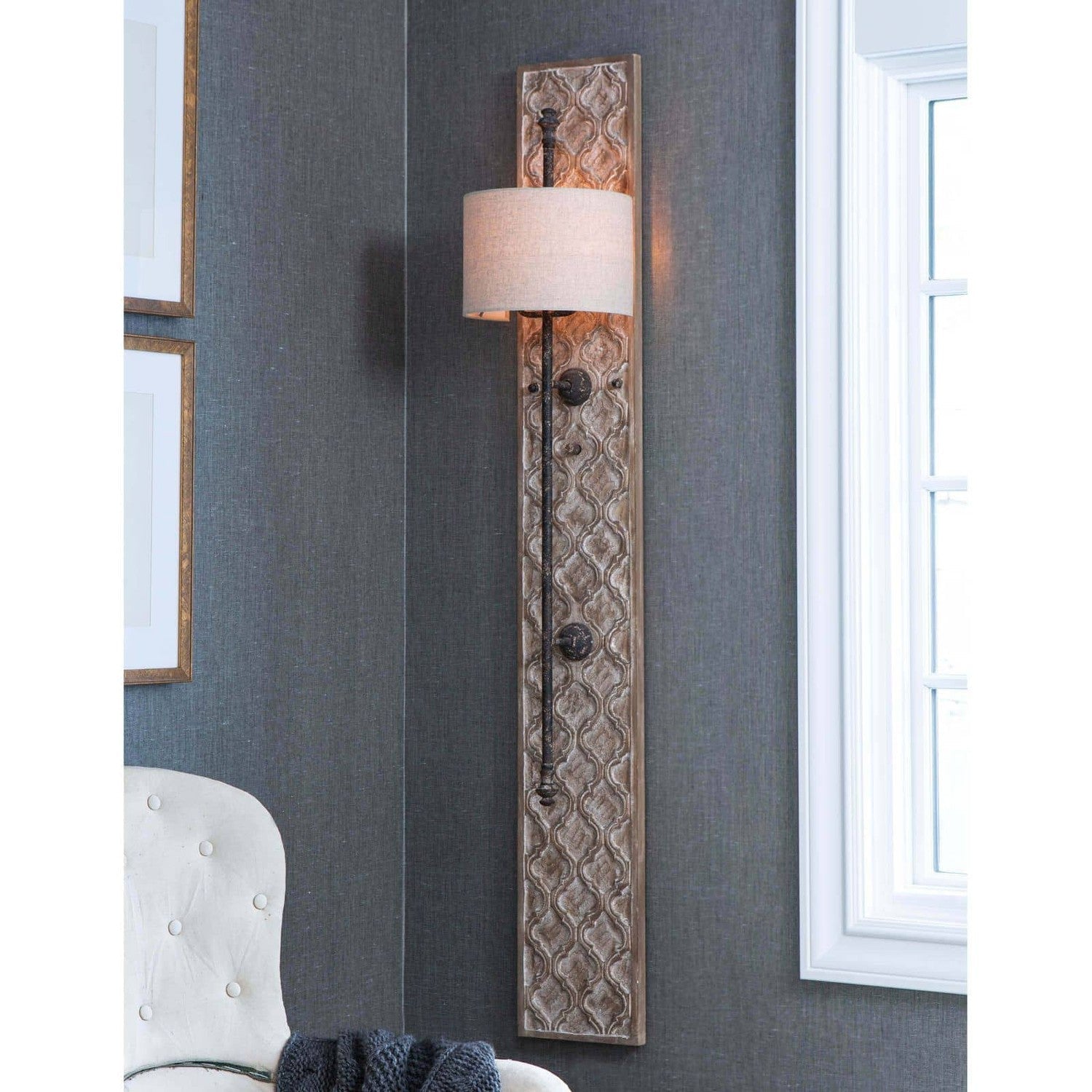 Carved Panel Sconce-Regina Andrew Design-RAD-15-1003-Outdoor Wall Sconces-3-France and Son