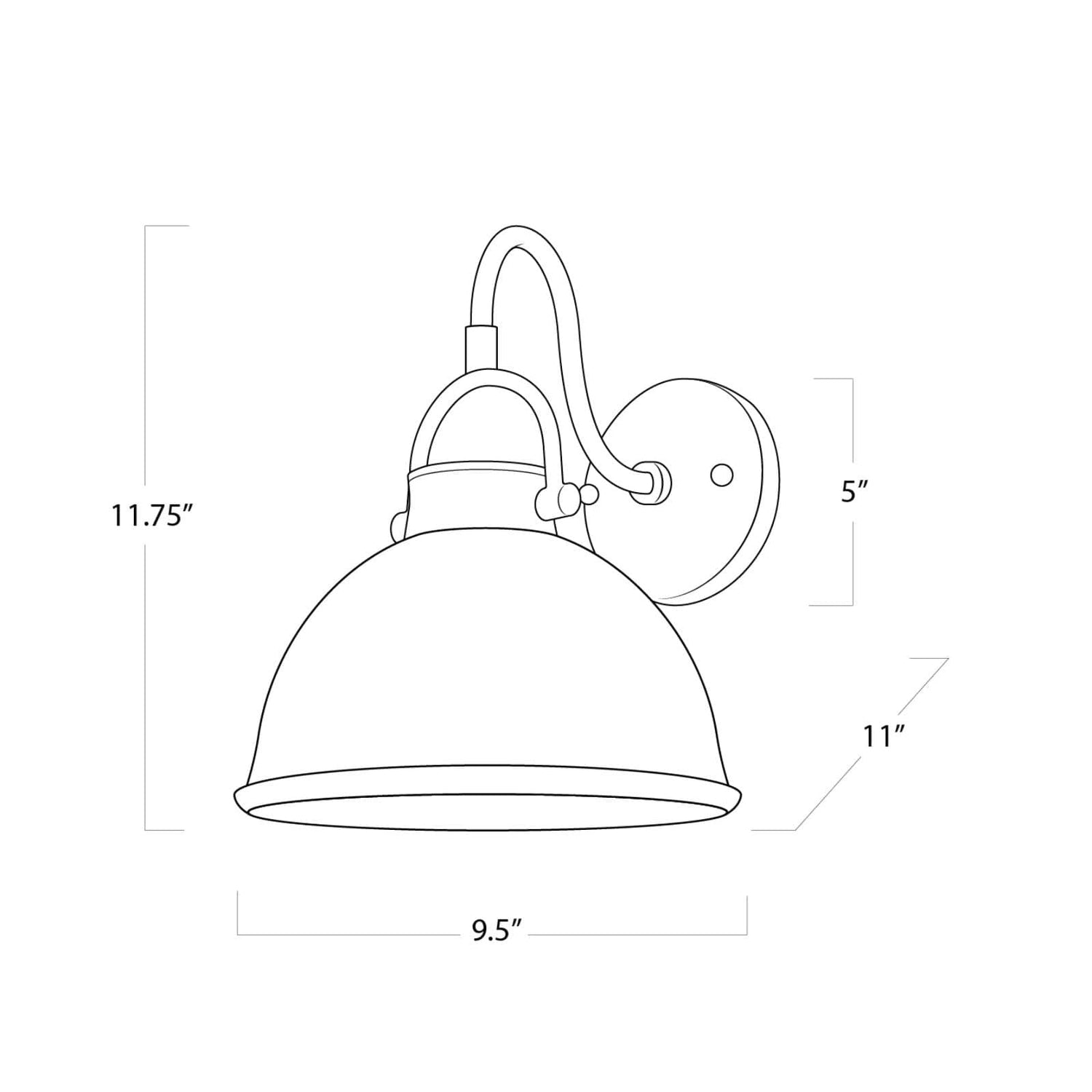 Eloise Ceramic Sconce - White-Regina Andrew Design-STOCKR-RAD-15-1124WT-Bathroom Lighting-3-France and Son