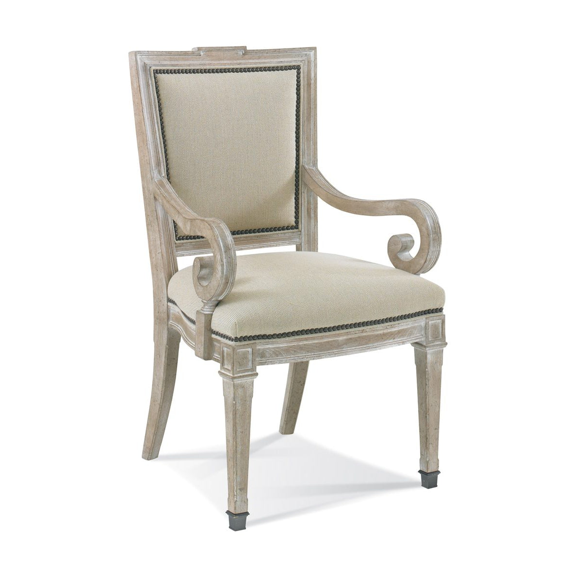 Andrew Arm Chair-Hickory White-HICW-151-63-Dining Chairs-1-France and Son