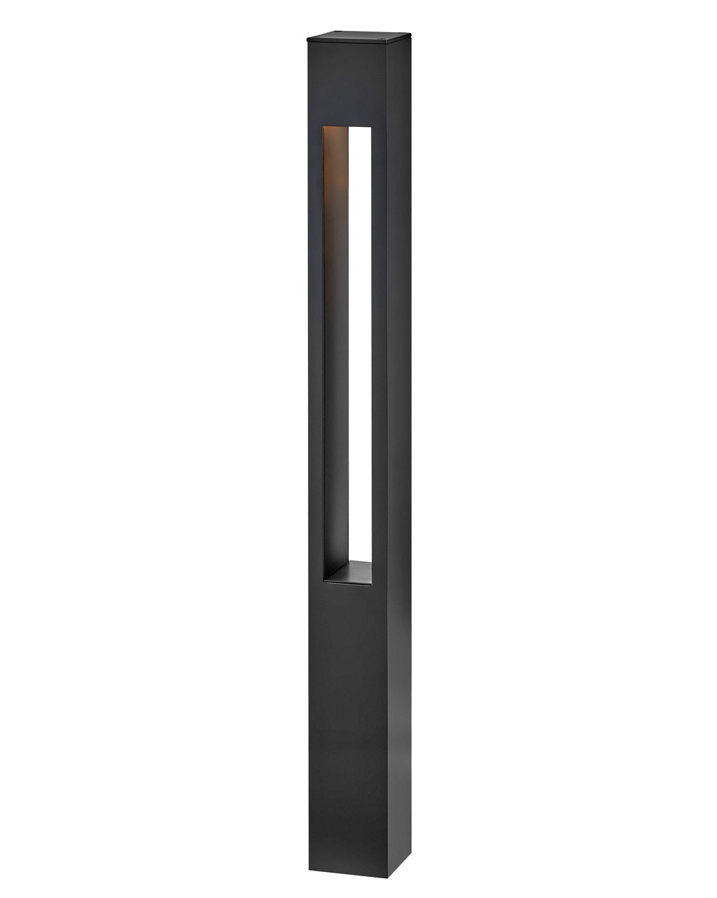 Landscape Atlantis - Atlantis Square Large Bollard-Hinkley Lighting-HINKLEY-15602SK-Outdoor Post LanternsSatin Black-2-France and Son