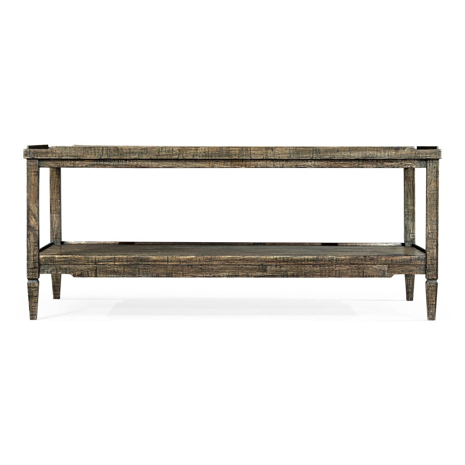 Casual Distressed Coffee Table-Jonathan Charles-JCHARLES-491021-CFW-Coffee TablesCountry Walnut-6-France and Son