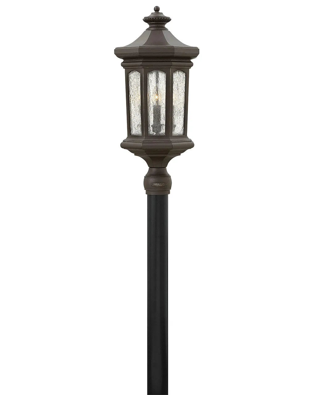 Raley Large Post Top or Pier Mount Lantern 12v-Hinkley Lighting-HINKLEY-1601OZ-LV-Outdoor Post LanternsOil Rubbed Bronze-2-France and Son