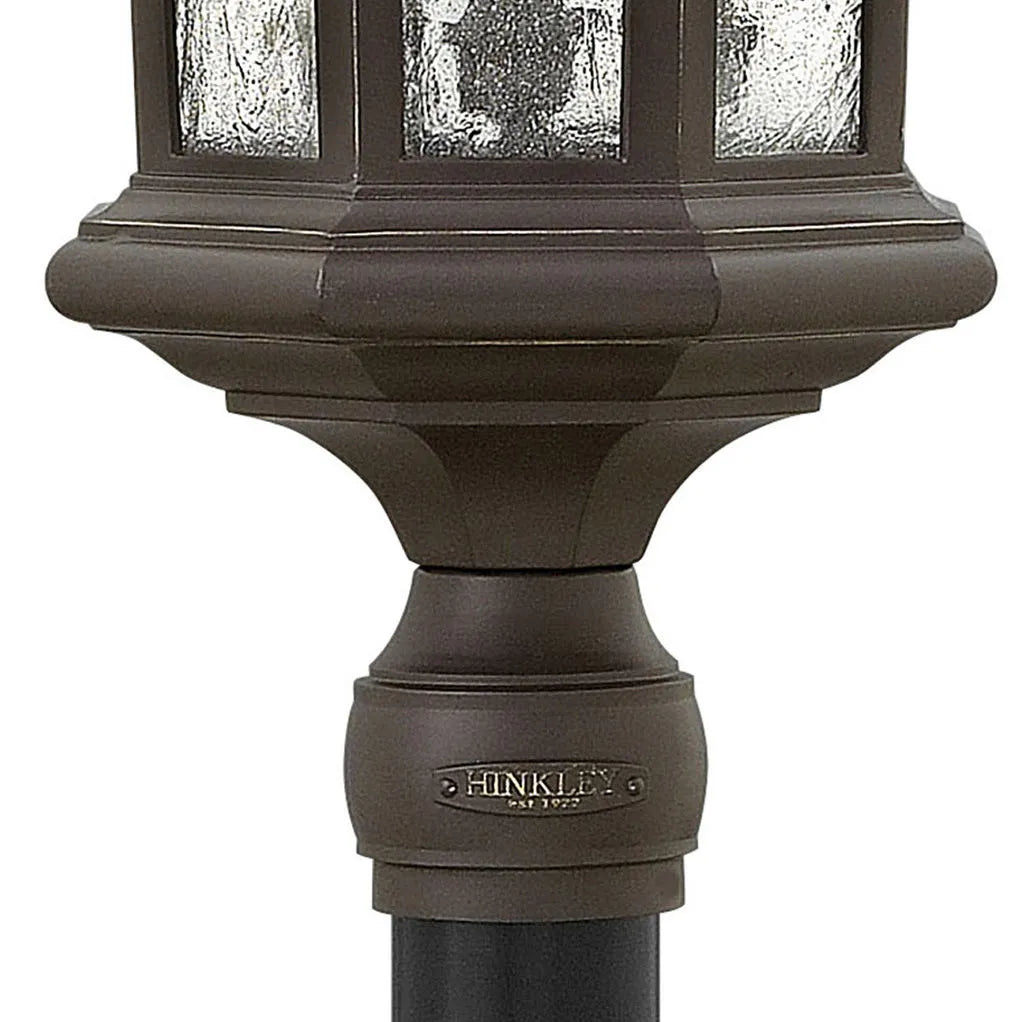 Raley Large Post Top or Pier Mount Lantern 12v-Hinkley Lighting-HINKLEY-1601MB-LV-Outdoor Post LanternsMuseum Black-4-France and Son