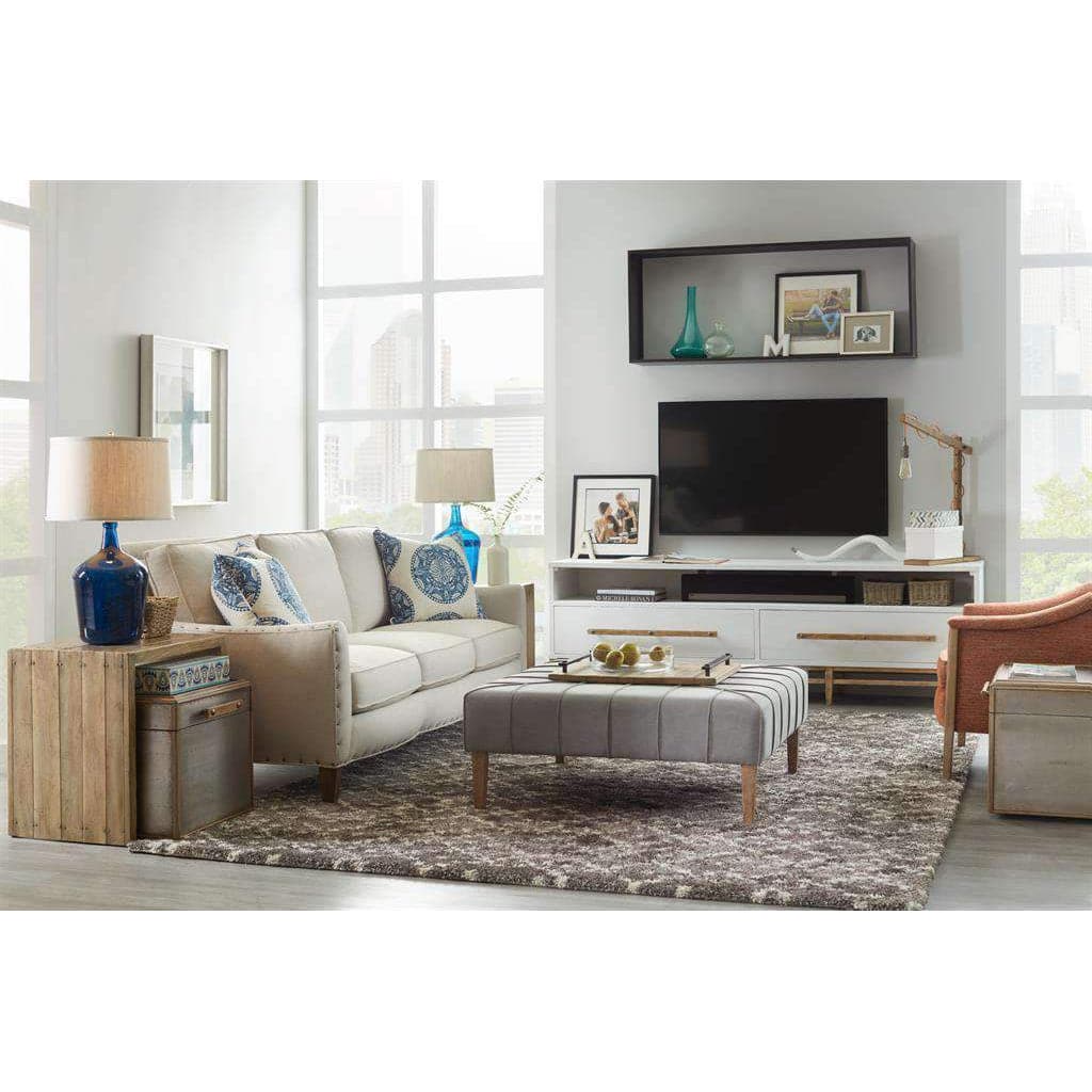 Urban Elevation Low Entertainment Console-Hooker-HOOKER-1620-55488-WH-Media Storage / TV Stands-4-France and Son