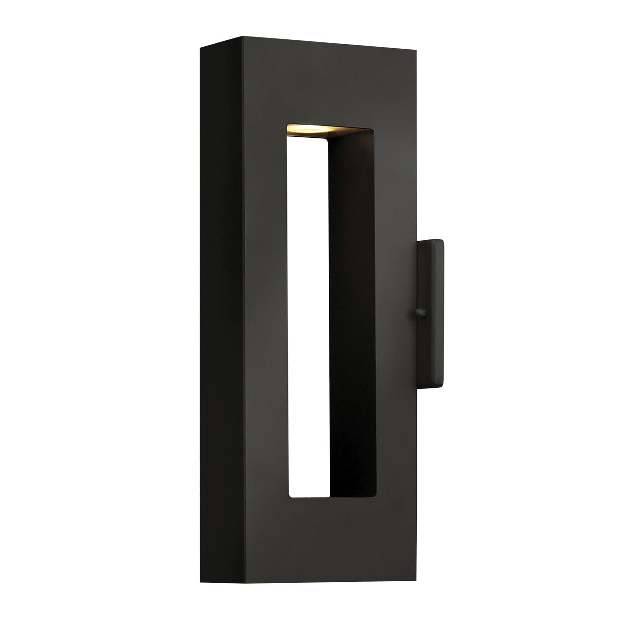 Outdoor Atlantis - Medium Wall Mount Lantern - 2.75"W-Hinkley Lighting-HINKLEY-1640SK-LL-Outdoor Post LanternsSatin Black-1-France and Son