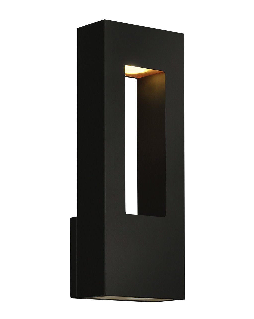 Atlantis Medium Wall Mount Lantern-Hinkley Lighting-HINKLEY-1648SK-LED-Flush MountsBlack-6"-4-France and Son