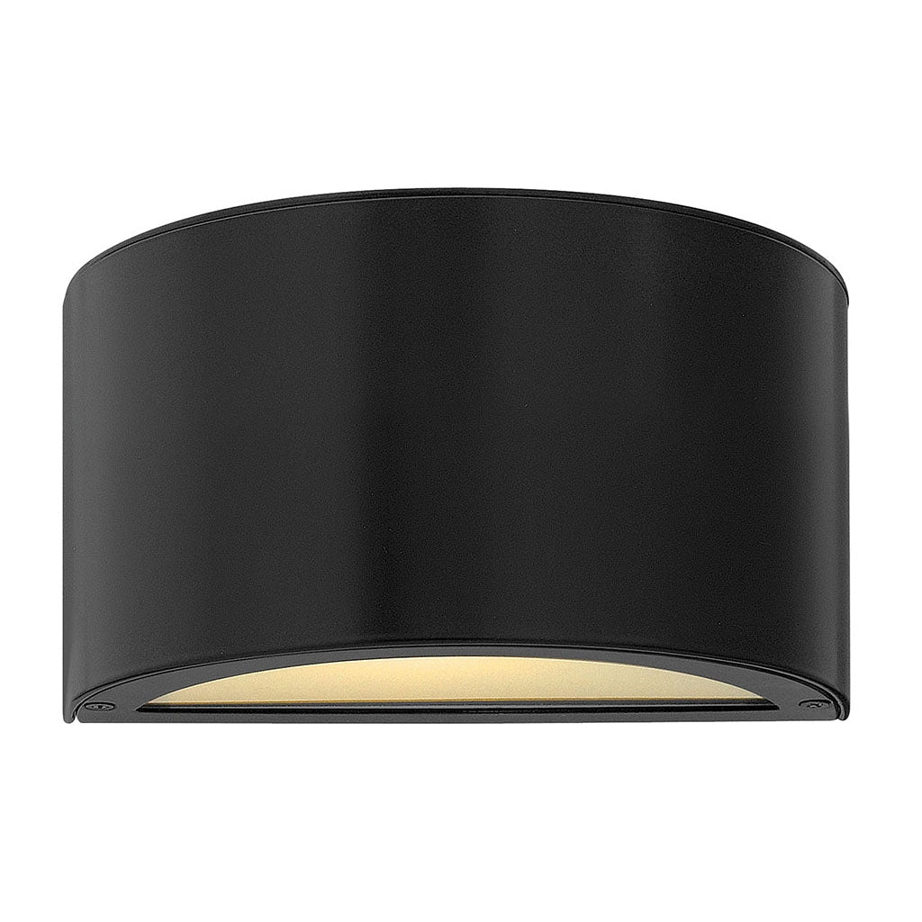 Outdoor Luna Small Up/Down Light Wall Mount Lantern-Hinkley Lighting-HINKLEY-1662SK-Wall LightingSatin Black-2-France and Son