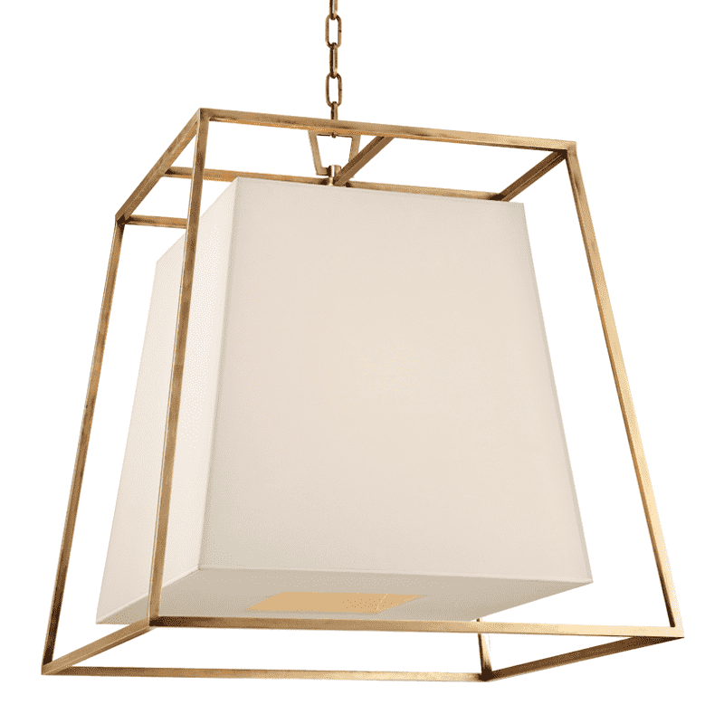 Kyle 6 Light Chandelier-Hudson Valley-HVL-6924-AGB-PendantsAged Brass-3-France and Son