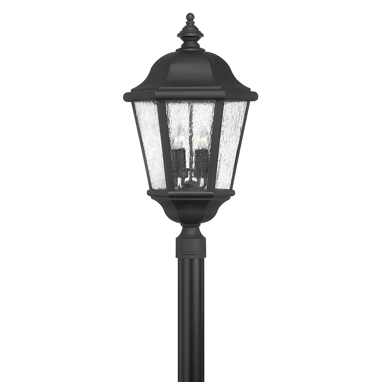 Outdoor Edgewater Extra Large Post Top or Pier Mount Lantern-Hinkley Lighting-HINKLEY-1677BK-LV-Outdoor Post LanternsBlack (12V)-1-France and Son