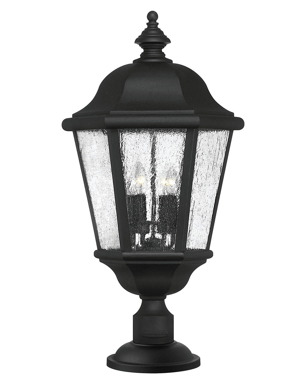 Outdoor Edgewater Extra Large Post Top or Pier Mount Lantern-Hinkley Lighting-HINKLEY-1677BK-LV-Outdoor Post LanternsBlack (12V)-3-France and Son