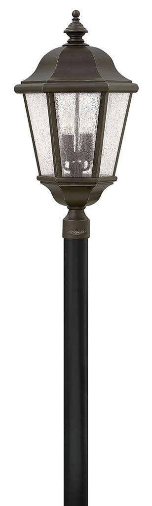 Outdoor Edgewater Extra Large Post Top or Pier Mount Lantern-Hinkley Lighting-HINKLEY-1677OZ-LL-Outdoor Post LanternsOil Rubbed Bronze (12V)-5-France and Son