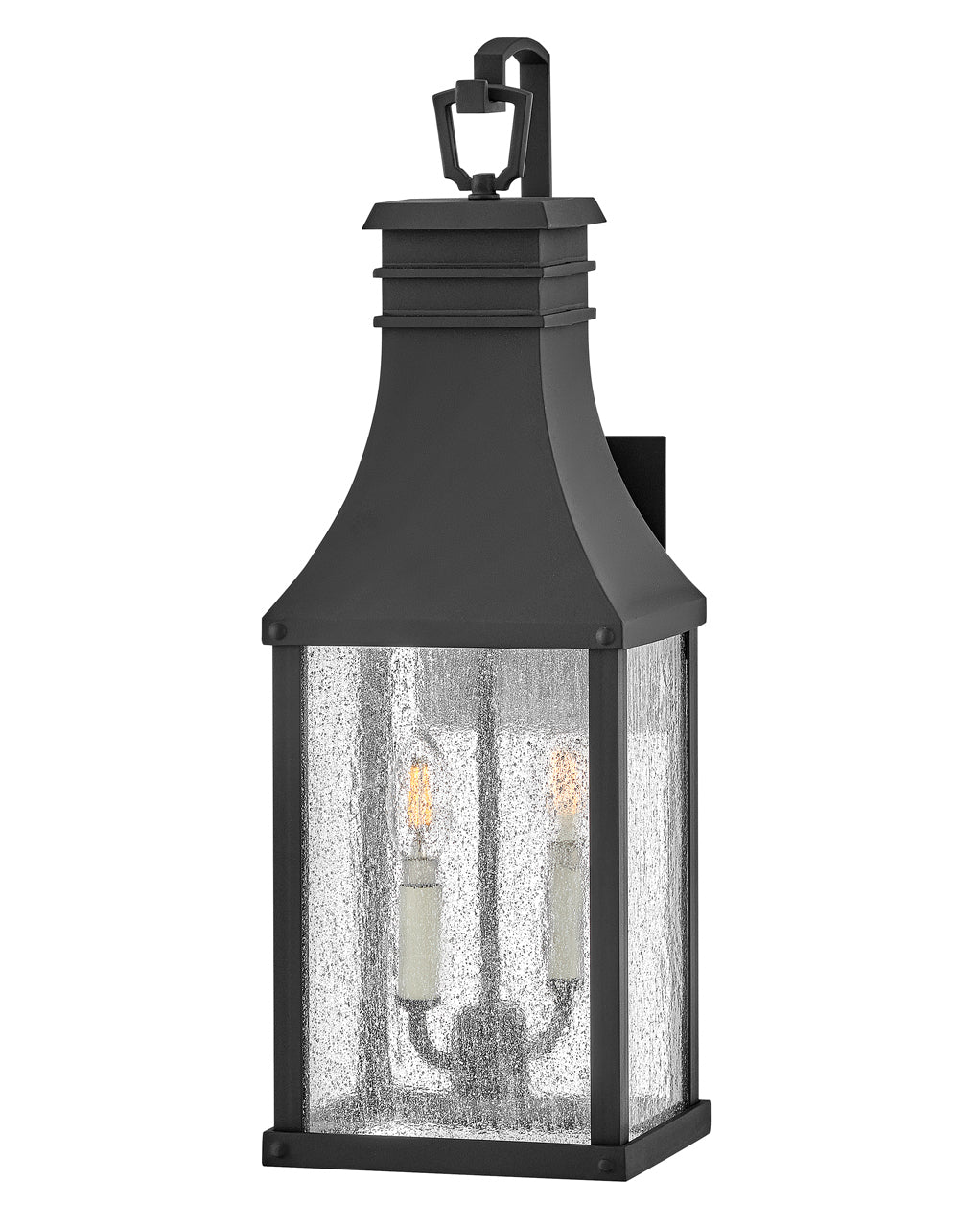 Outdoor Beacon Hill - Medium Wall Mount Lantern-Hinkley Lighting-HINKLEY-17464MB-Outdoor Post LanternsMuseum Black-2-France and Son