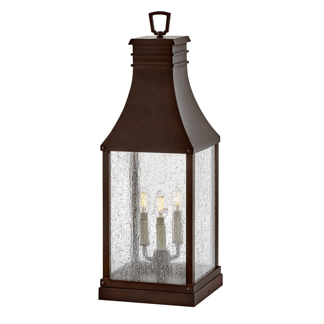 Outdoor Beacon Hill - Large Pier Mount Lantern 12v-Hinkley Lighting-HINKLEY-17467BLC-LV-Outdoor Post LanternsLED-Blackened Copper-1-France and Son