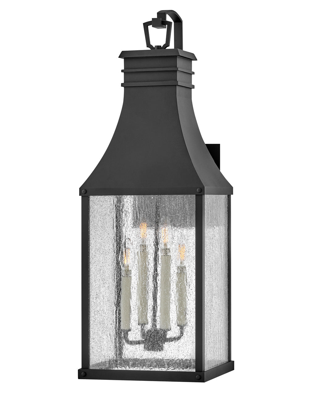 Outdoor Beacon Hill - Extra Large Wall Mount Lantern-Hinkley Lighting-HINKLEY-17468MB-Outdoor Wall SconcesMuseum Black-2-France and Son