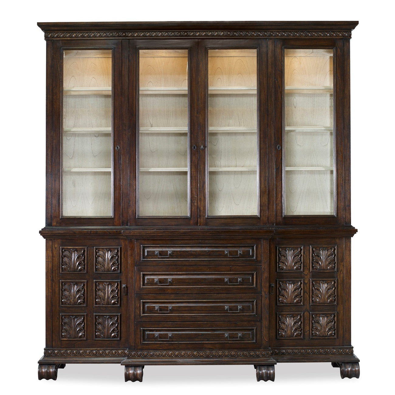 Castilian Buffet & Hutch-Ambella-AMBELLA-17501-340-001-Sideboards & Credenzas-1-France and Son