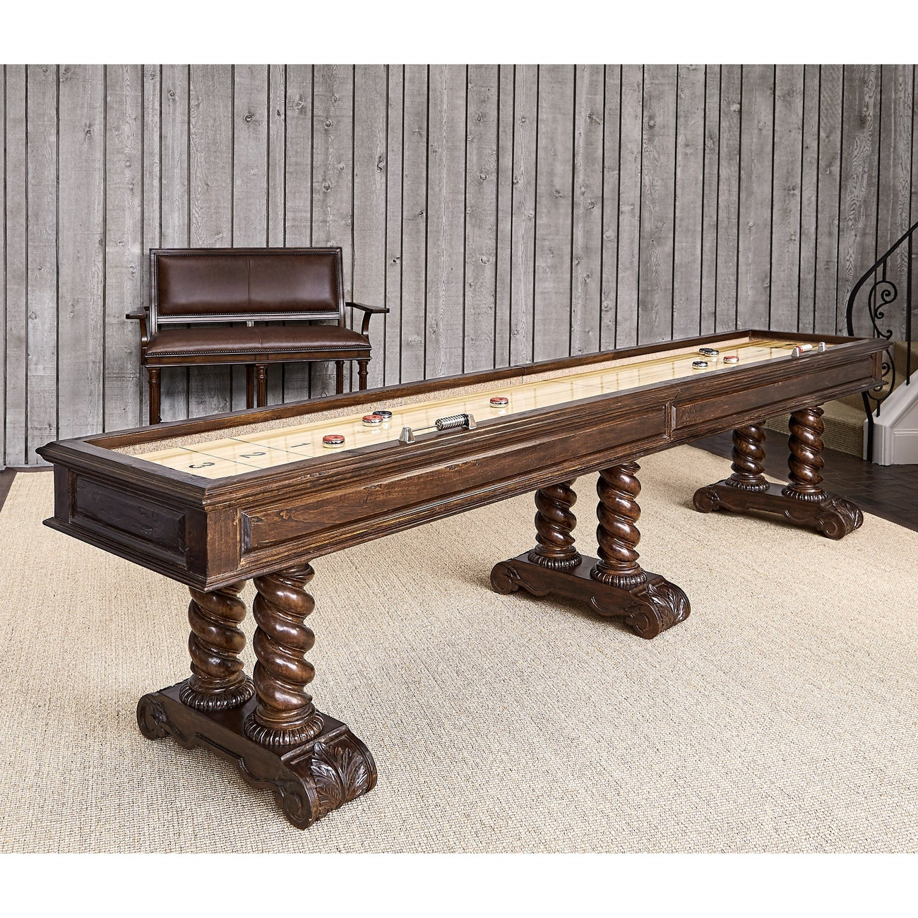 Castilian Shuffleboard Table-Ambella-AMBELLA-17501-935-012-Game Tables-1-France and Son