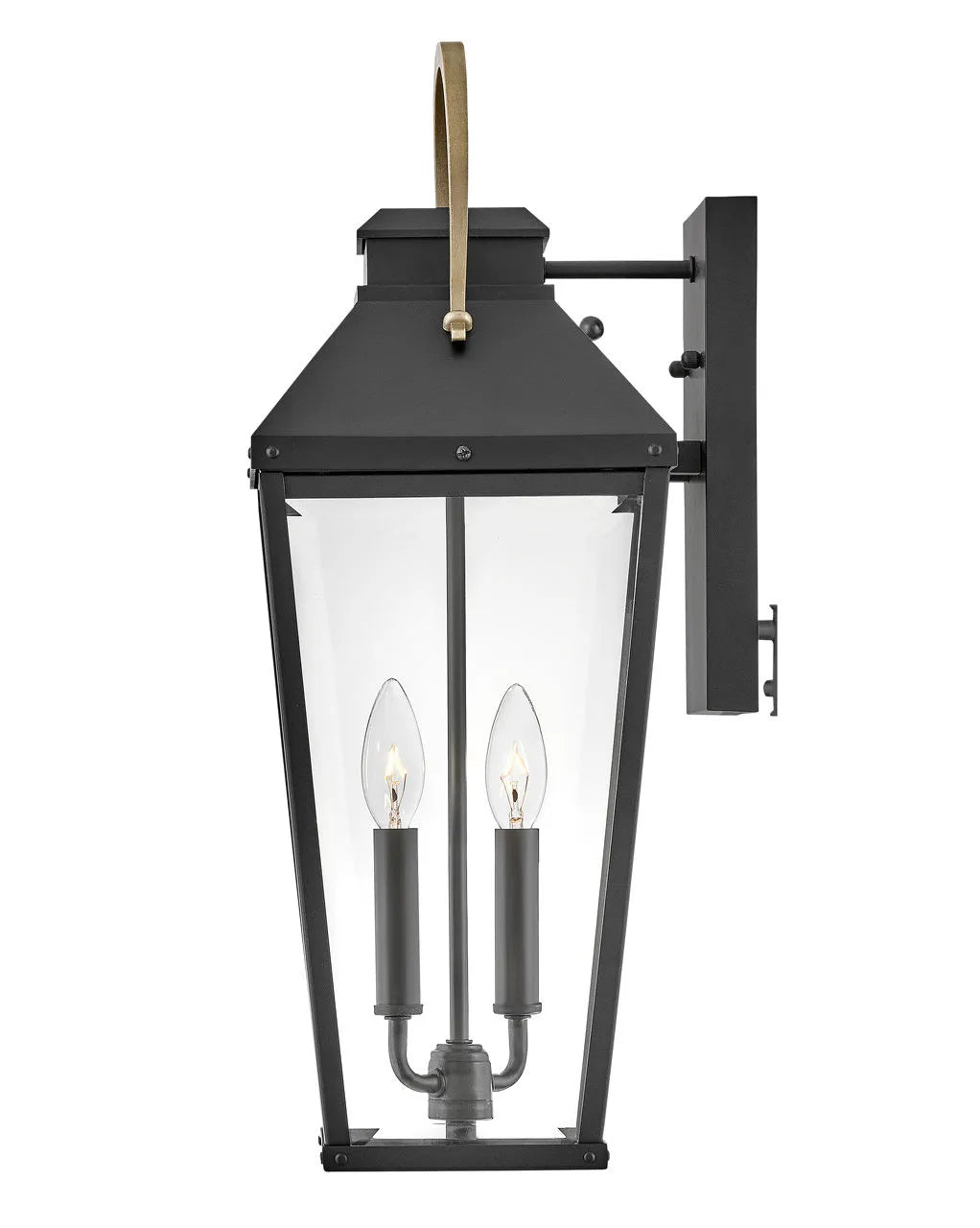 Outdoor Dawson - Medium Wall Mount Lantern-Hinkley Lighting-HINKLEY-17504BK-Outdoor Wall Sconces-2-France and Son