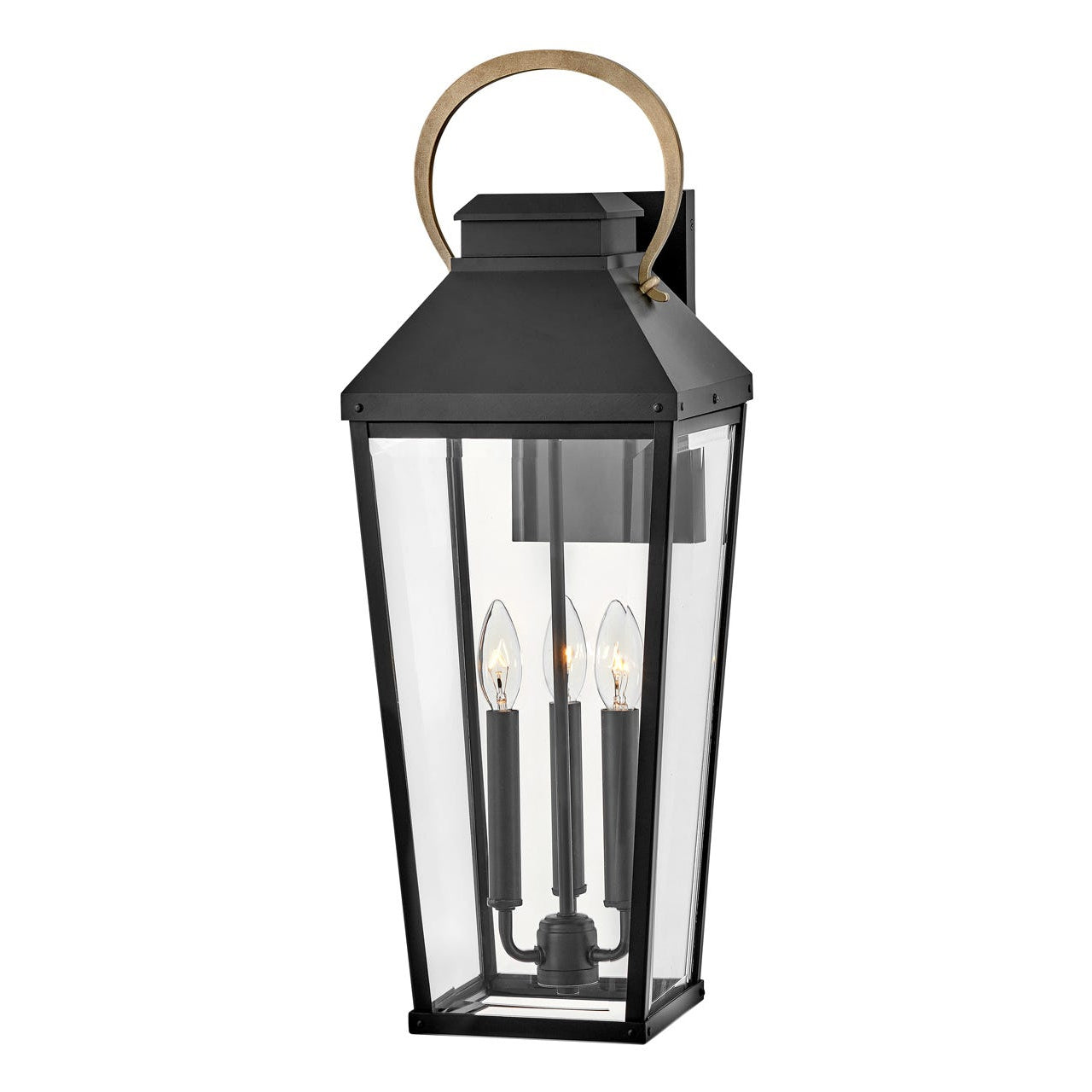 Outdoor Dawson - Large Wall Mount Lantern-Hinkley Lighting-HINKLEY-17505BK-Wall Lighting-1-France and Son