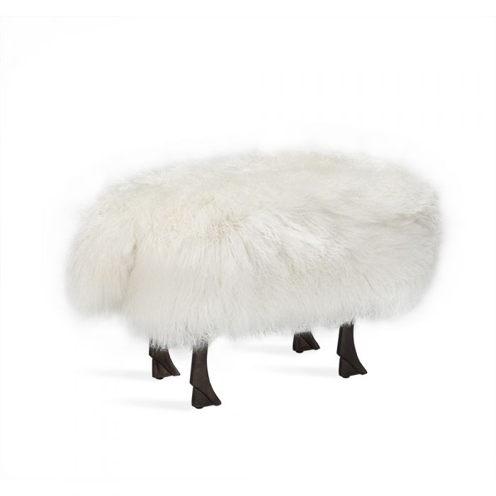 Jacques Sheep Sculpture / Stool-Interlude-INTER-175158-Stools & Ottomans-1-France and Son