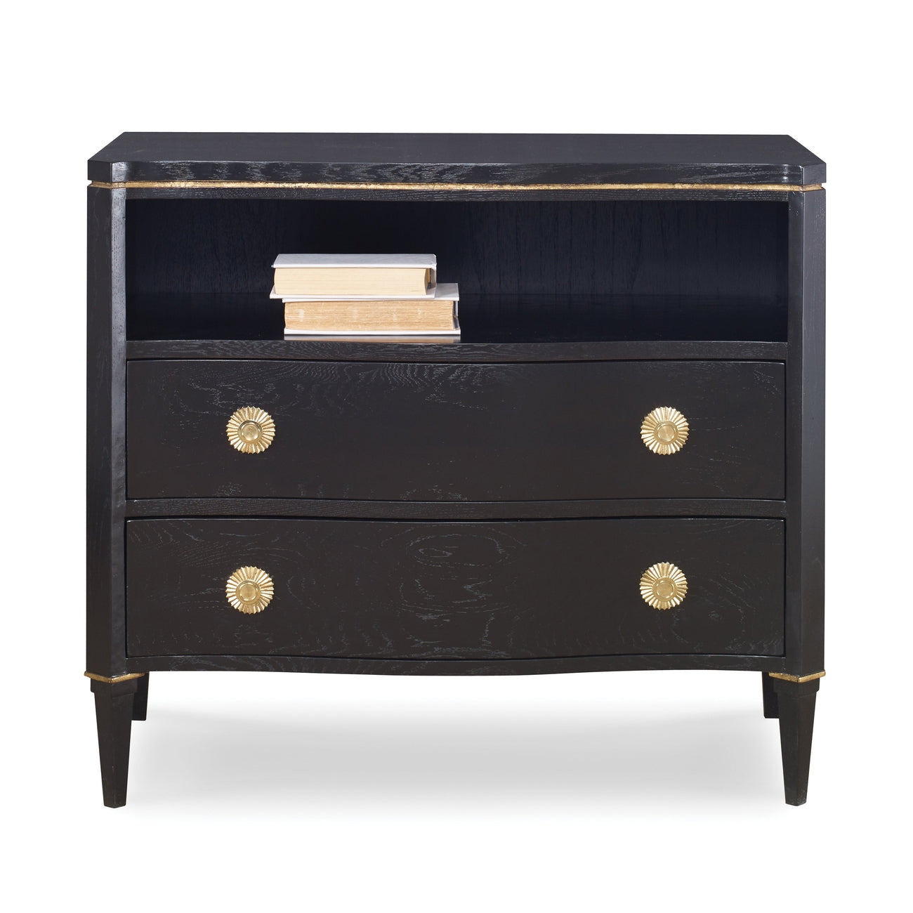 Stella Chest - JetBlack/GoldStriping-Ambella-AMBELLA-17584-830-019-Nightstands-1-France and Son