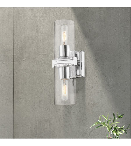 Clarion 2 Light 5 inch Vanity Sconce Wall Light-Livex Lighting-LIVEX-18032-05-Wall LightingPolished Chrome-2-France and Son