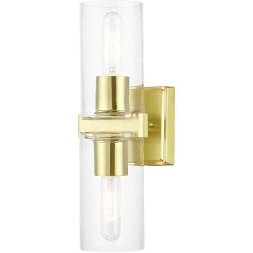 Clarion 2 Light 5 inch Vanity Sconce Wall Light-Livex Lighting-LIVEX-18032-12-Wall Lighting-1-France and Son