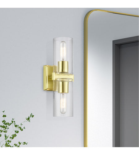 Clarion 2 Light 5 inch Vanity Sconce Wall Light-Livex Lighting-LIVEX-18032-12-Wall Lighting-2-France and Son