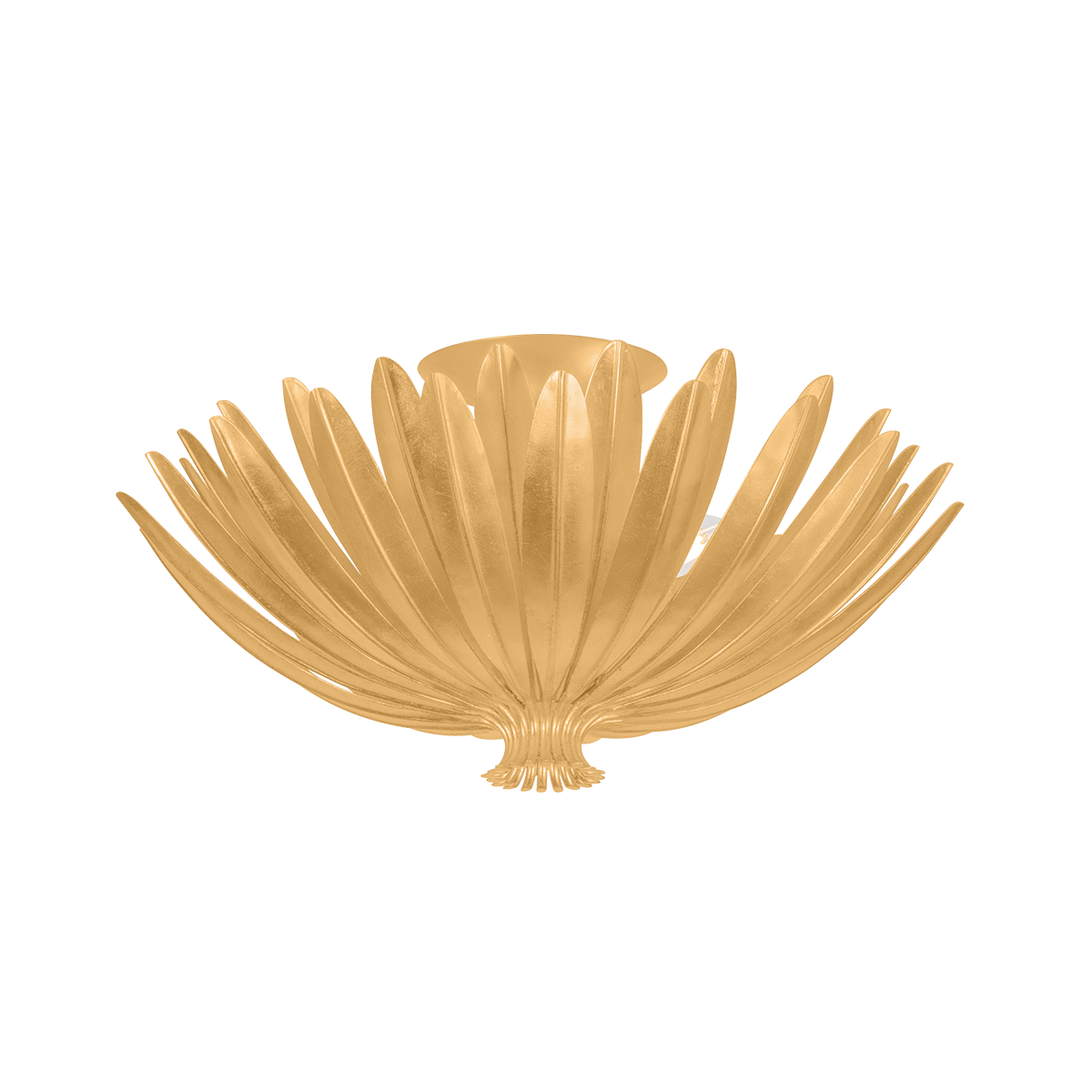 Whitfield Semi Flush - Vintage Gold Leaf