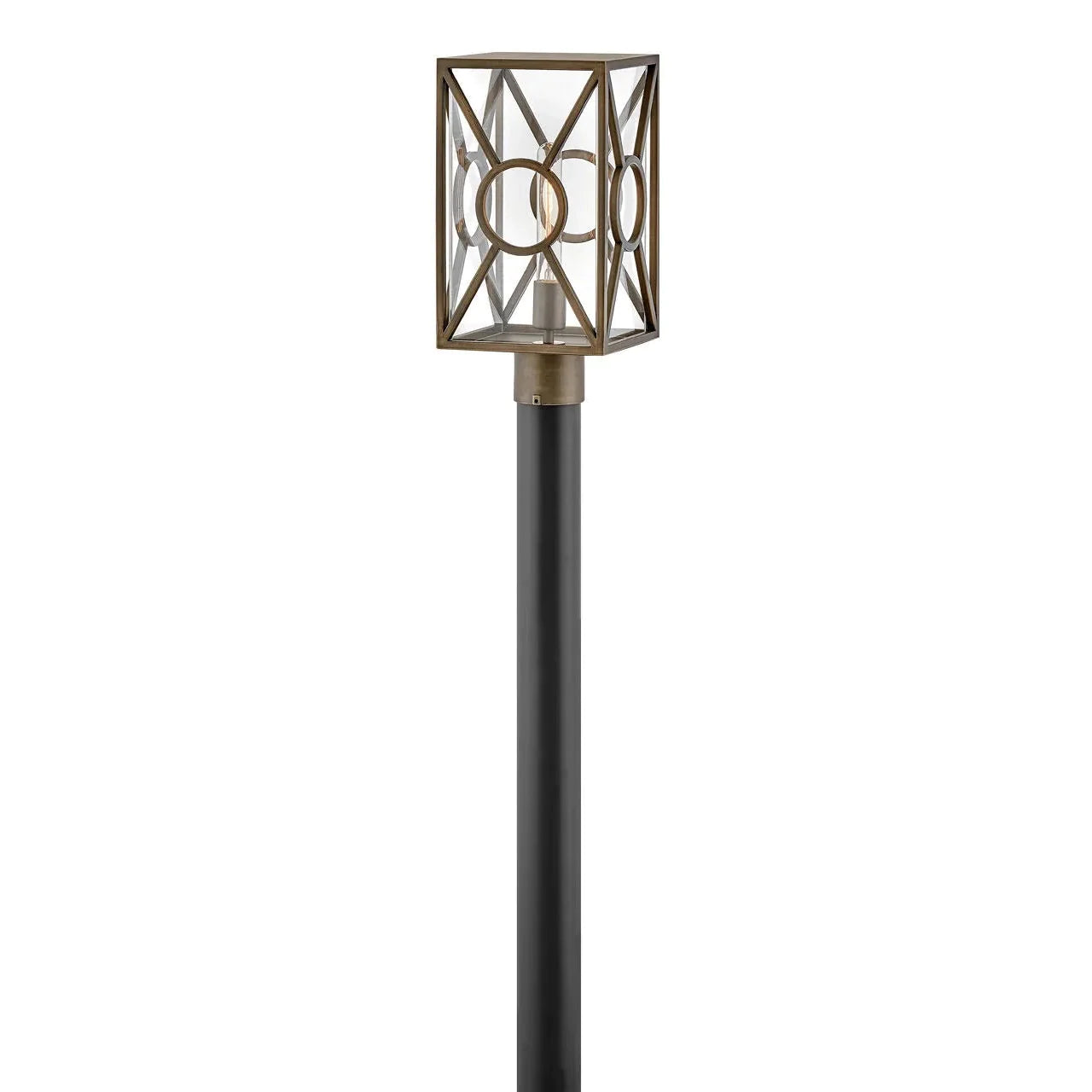 Outdoor Brixton - Medium Post Top or Pier Mount Lantern-Hinkley Lighting-HINKLEY-18371BU-Outdoor Post LanternsBurnished Bronze-1-France and Son