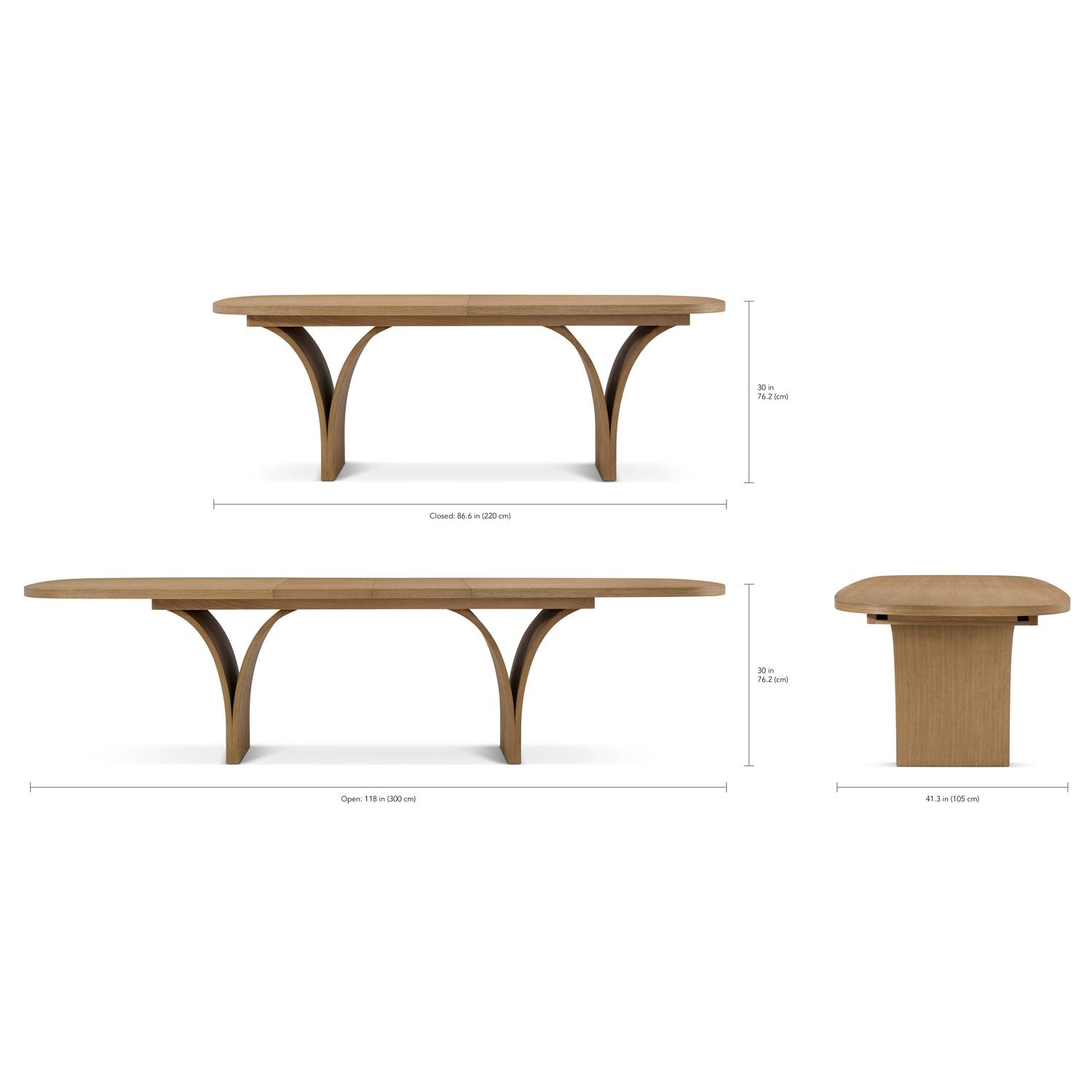 Seoul Extension Oval Dining Table
