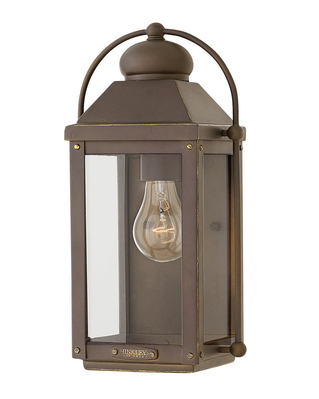 Outdoor Anchorage Small Wall Mount Lantern-Hinkley Lighting-HINKLEY-1850LZ-LL-Wall LightingLight Oiled Bronze-2-France and Son