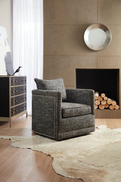 Aura Swivel Chair-Hooker Furniture Custom-HFC-1851-Lounge Chairs-2-France and Son