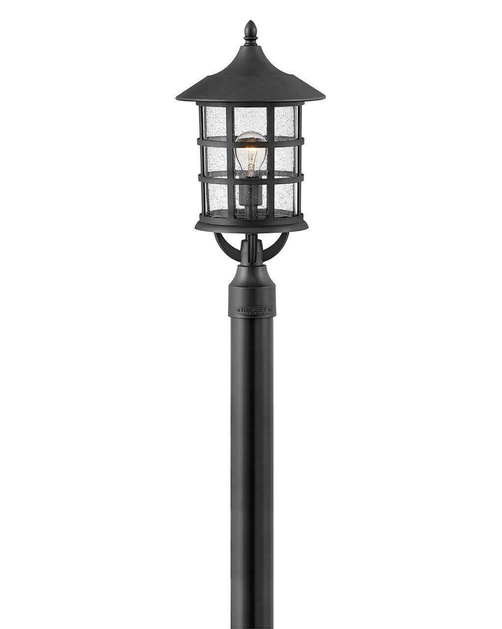 Outdoor Freeport Coastal Elements - Large Post Top or Pier Mount Lantern-Hinkley Lighting-HINKLEY-1861TK-LV-Outdoor Post LanternsTextured Black-12V LED-5-France and Son