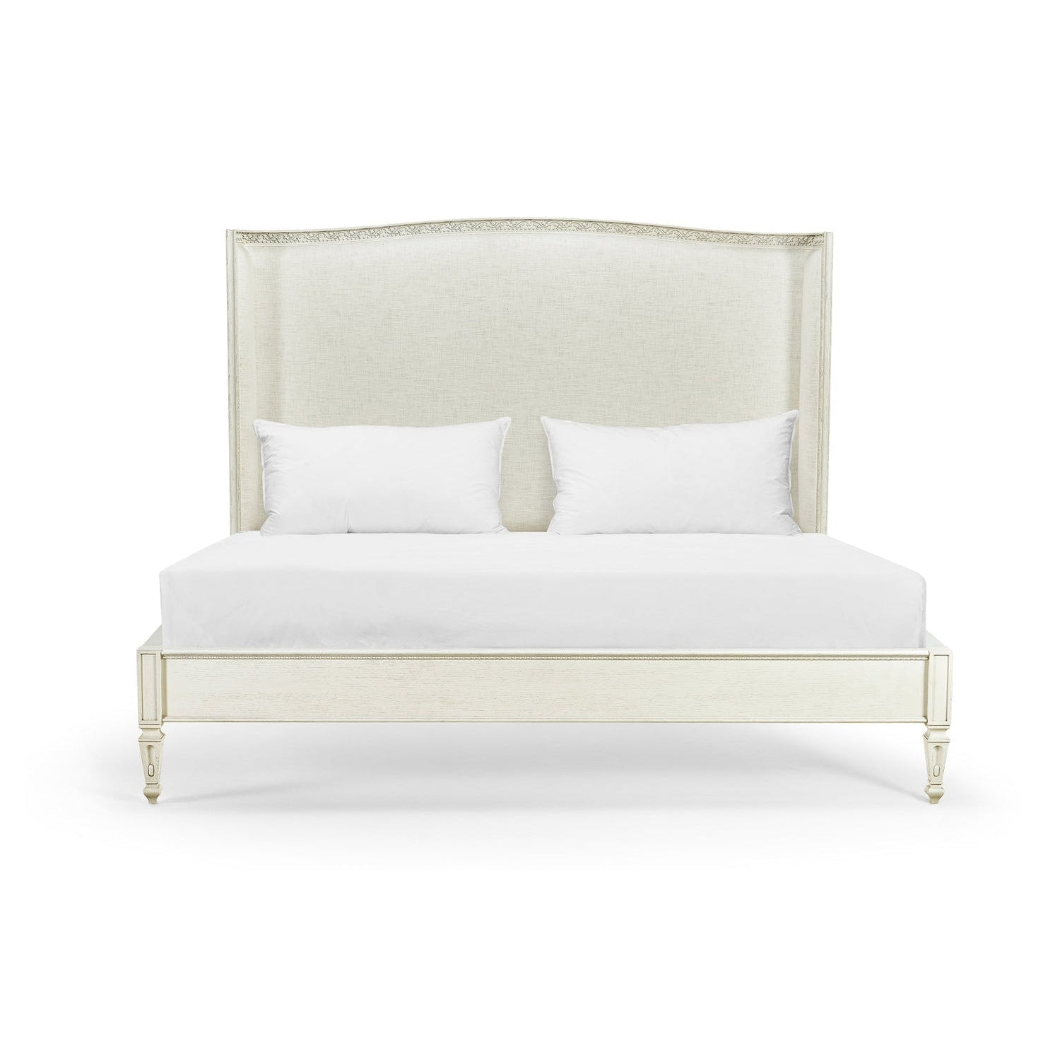 Antisolar Upholstered Shelter King Bed-Jonathan Charles-JCHARLES-002-1-130-CHK-Beds-2-France and Son