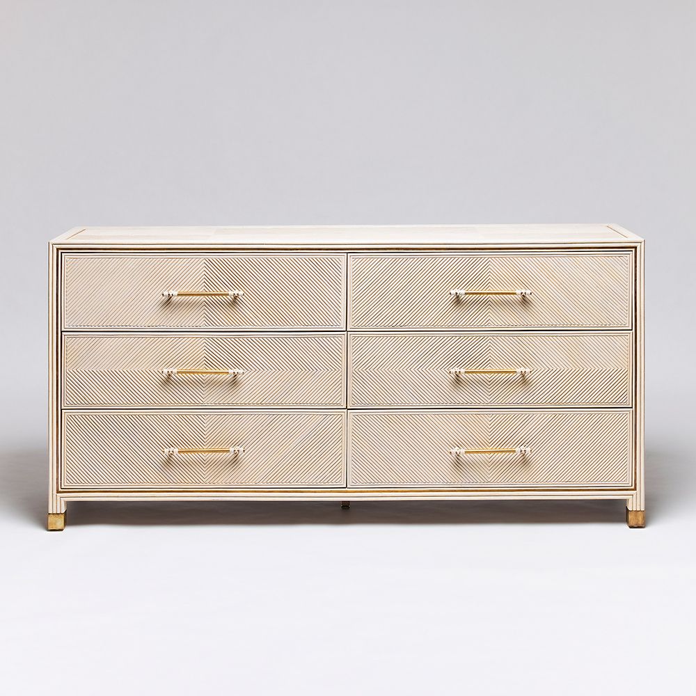 Jensen 6 Drawer Chest-Interlude-INTER-188257-DressersGrey Wash-6-France and Son