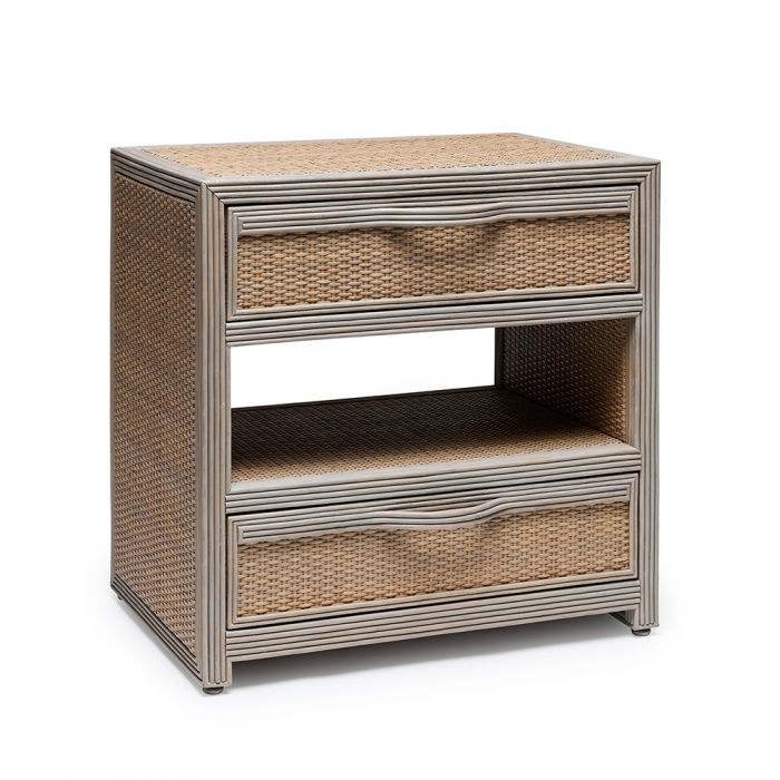 Melbourne Bedside Chest-Interlude-INTER-188260-DressersGrey Wash-4-France and Son