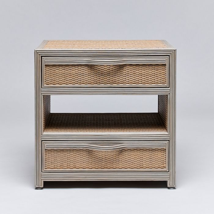 Melbourne Bedside Chest-Interlude-INTER-188259-DressersWhite Wash-5-France and Son