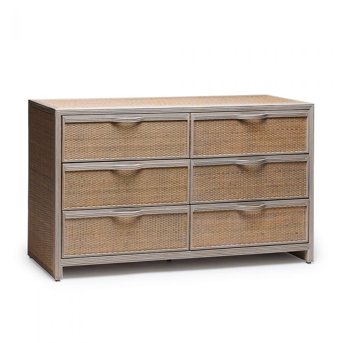 Melbourne 6 Drawer Chest-Interlude-INTER-188269-DressersGrey Wash-5-France and Son