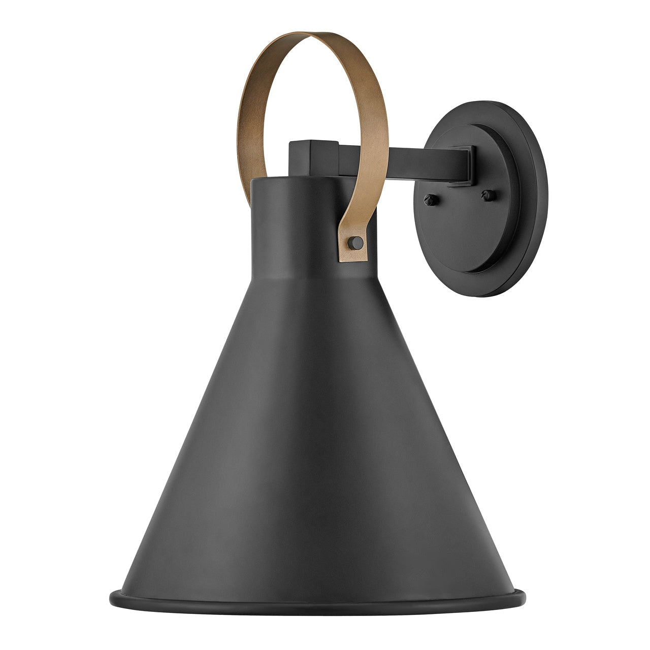 Outdoor Winnie Medium Wall Mount Lantern-Hinkley Lighting-HINKLEY-18874MB-LL-Wall Lighting-1-France and Son