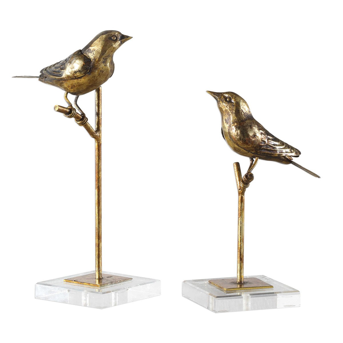 Passerines Bird Sculptures S/2-Uttermost-UTTM-18898-Decor-1-France and Son