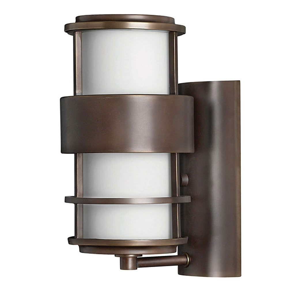 Outdoor Saturn Small Wall Mount Lantern-Hinkley Lighting-HINKLEY-1900MT-Wall LightingMetro Bronze-1-France and Son