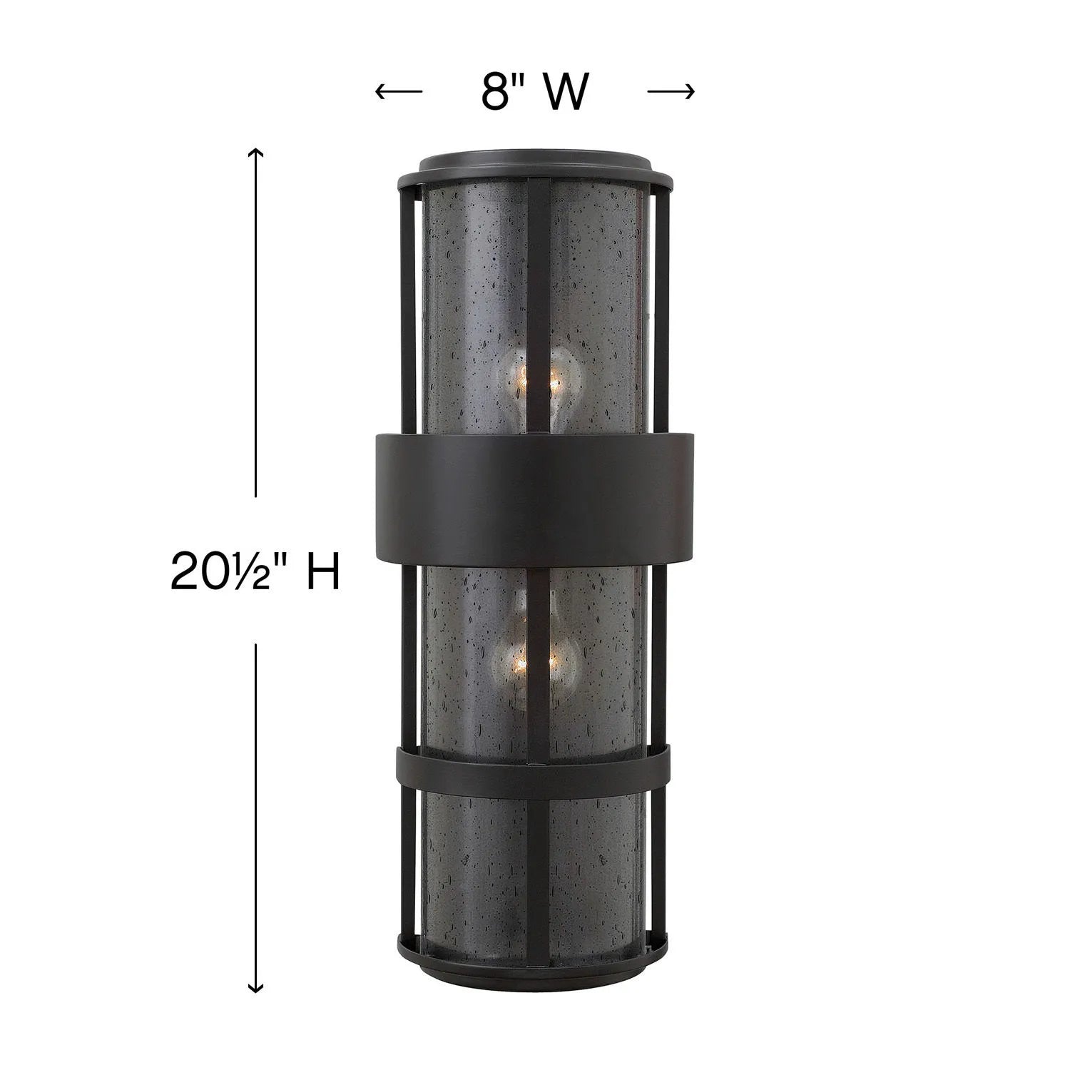 Outdoor Saturn - Large Wall Mount Lantern-Hinkley Lighting-HINKLEY-1909SK-Outdoor Wall Sconces-3-France and Son