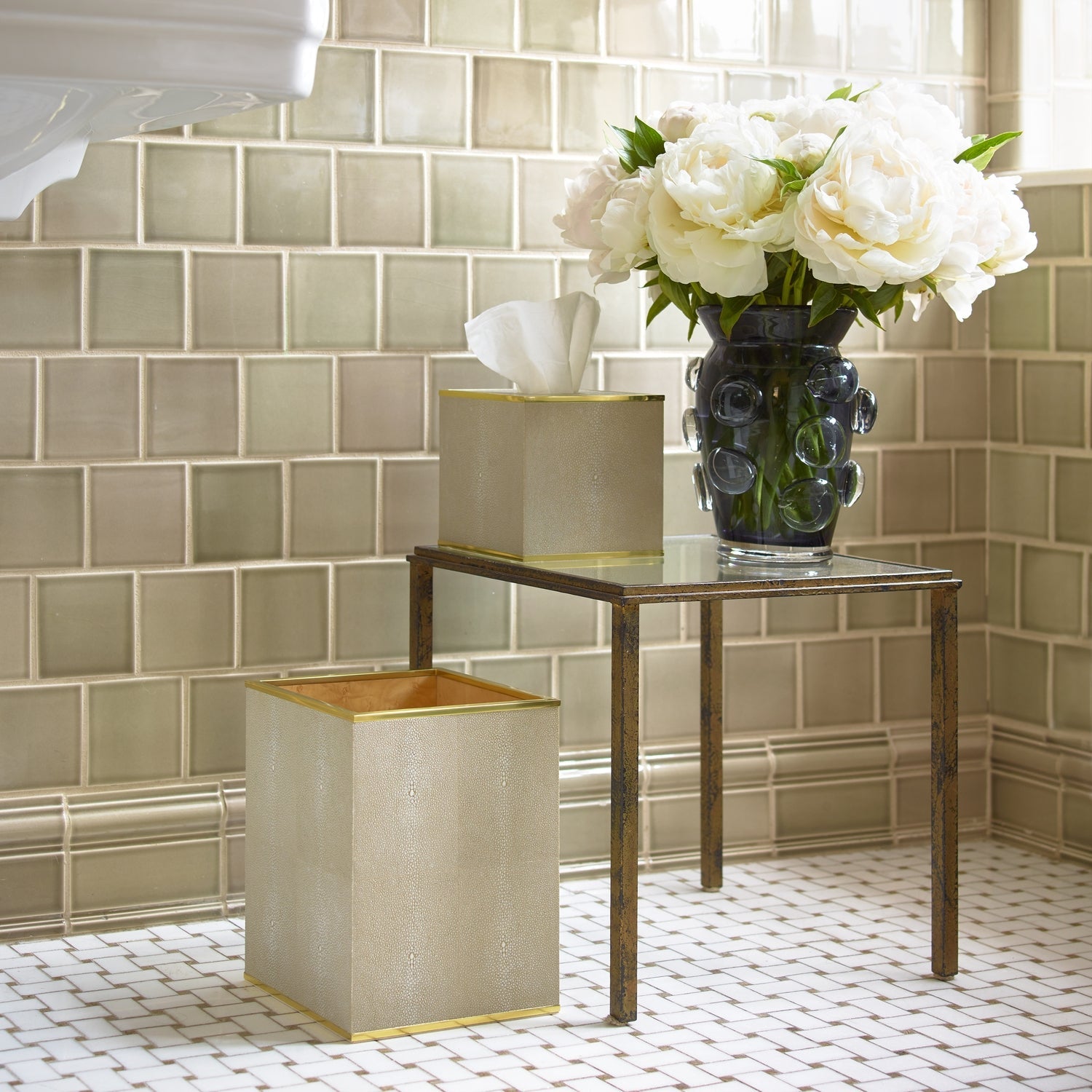 Classic Shagreen Tissue Box Cover - image 20