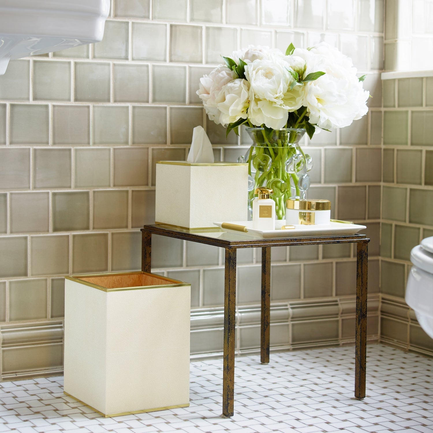 Classic Shagreen Tissue Box Cover - image 12