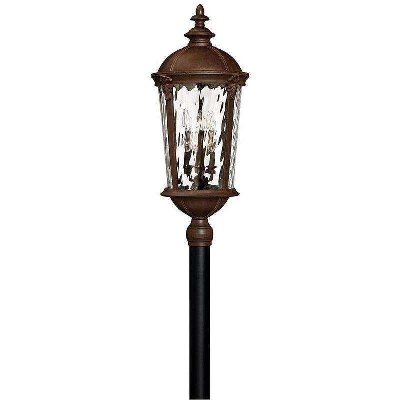 Outdoor Windsor Post Top-Hinkley Lighting-HINKLEY-1921RK-Outdoor Post LanternsRiver Rock-2-France and Son